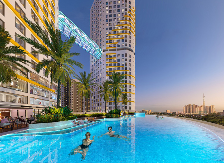 Hồ bơi vô cực Bcons Center City