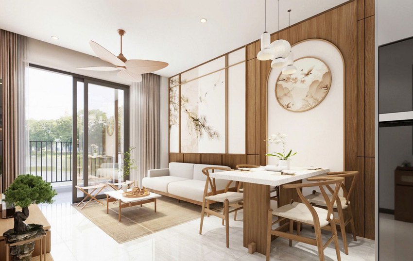 Phòng khách Bcons Asahi