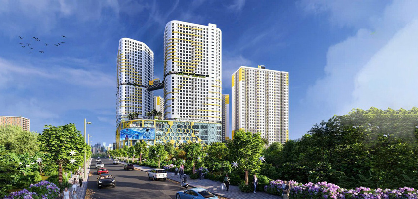 Phối cảnh căn hộ Bcons Center City
