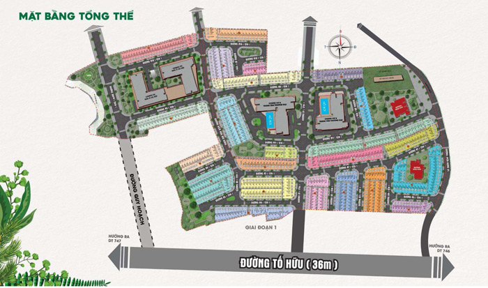 Mặt bằng tổng thể Bcons City Life