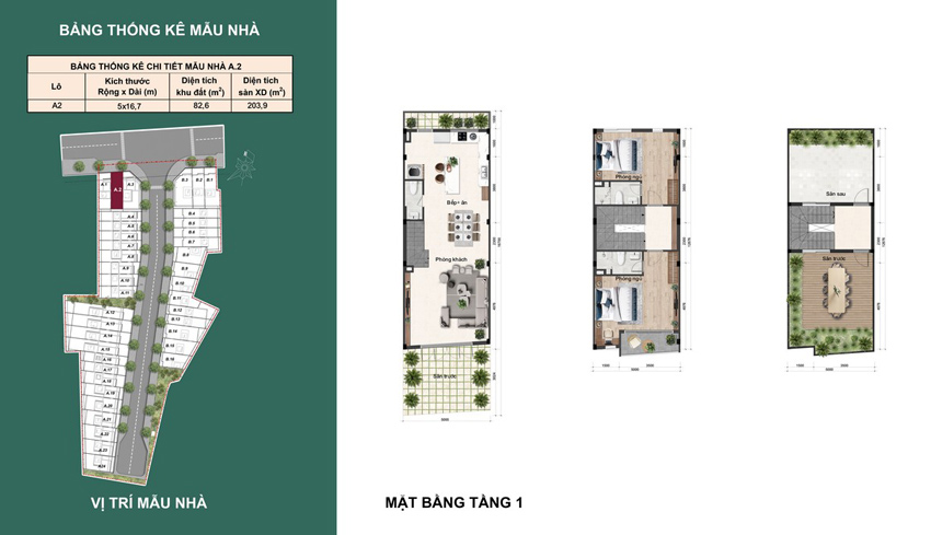 Mẫu thiết kế nhà phố Bcons Eden Park