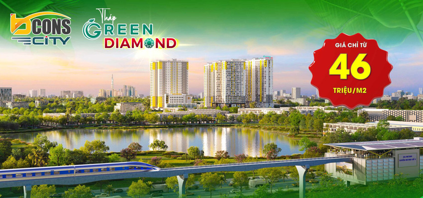 Bcons City – Tháp Green Diamond
